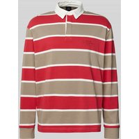 ARMANI EXCHANGE Regular Fit Poloshirt im langärmeligen Design in Rot, Größe XXL ARMANI EXCHANGE Regular Fit Poloshirt im langärmeligen Design in Rot, Größe XXL von Armani Exchange