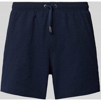 ARMANI EXCHANGE Regular Fit Shorts mit elastischem Bund in Marine, Größe L von Armani Exchange