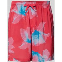 ARMANI EXCHANGE Regular Fit Shorts mit floralem Print in Koralle, Größe XXL von Armani Exchange
