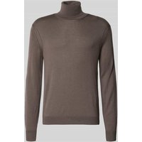 ARMANI EXCHANGE Rollkragenpullover mit elastischen Abschlüssen in Mittelgrau, Größe XXL von Armani Exchange