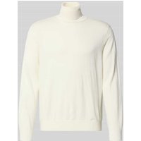 ARMANI EXCHANGE Rollkragenpullover mit elastischen Abschlüssen in Weiss, Größe XL von Armani Exchange