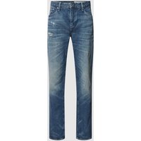 ARMANI EXCHANGE Slim Fit Jeans im Destroyed-Look in Blau, Größe 36/32 von Armani Exchange