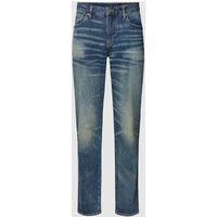 ARMANI EXCHANGE Slim Fit Jeans im Used-Look in Jeansblau, Größe 31/32 von Armani Exchange