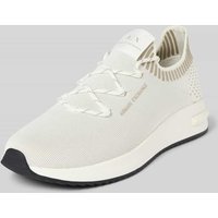 ARMANI EXCHANGE Sneaker mit Label-Print Modell 'ENGLISH' in Offwhite, Größe 41 von Armani Exchange