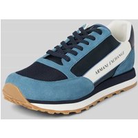 ARMANI EXCHANGE Sneaker mit Label-Print in Marine, Größe 43 von Armani Exchange