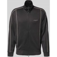 ARMANI EXCHANGE Sweatjacke mit Reißverschluss Modell 'FELPA' in Black, Größe XXL von Armani Exchange