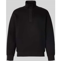 ARMANI EXCHANGE Sweatshirt mit Stehkragen Modell 'FELPA' in Black, Größe XL von Armani Exchange