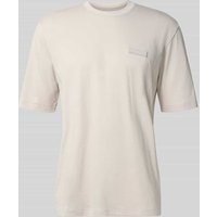 ARMANI EXCHANGE T-Shirt mit Label-Patch in Offwhite, Größe XXL von Armani Exchange