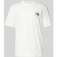 ARMANI EXCHANGE T-Shirt mit Label-Stitching in Weiss, Größe XXL von Armani Exchange