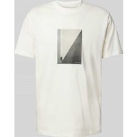 ARMANI EXCHANGE T-Shirt mit Motiv-Print in Offwhite, Größe XXL von Armani Exchange