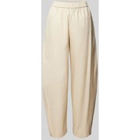ARMANI EXCHANGE Wide Leg Stoffhose mit elastischem Bund in Sand, Größe 40 von Armani Exchange