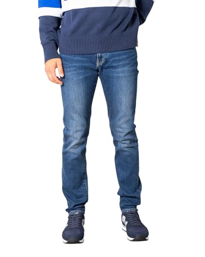 Emporio Armani Herren 5 Pocket Slim Denim Jeans, Mid Wash/leichte Nähte/Stretch-Baumwolle, 52 von Emporio Armani