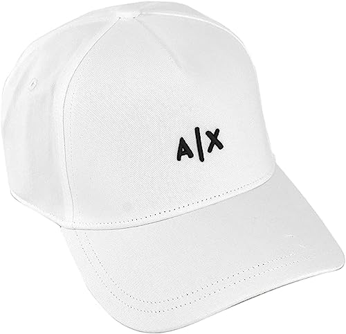 Armani Exchange Herren Small Logo Hat Baseballkappe, Weiß, Einheitsgröße von Armani Exchange