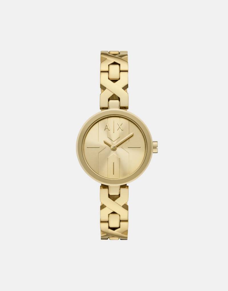 Armani Exchange - Ava - Damen-Quarzuhr aus goldfarbenem Edelstahl mit 2 Zeigern von Armani Exchange