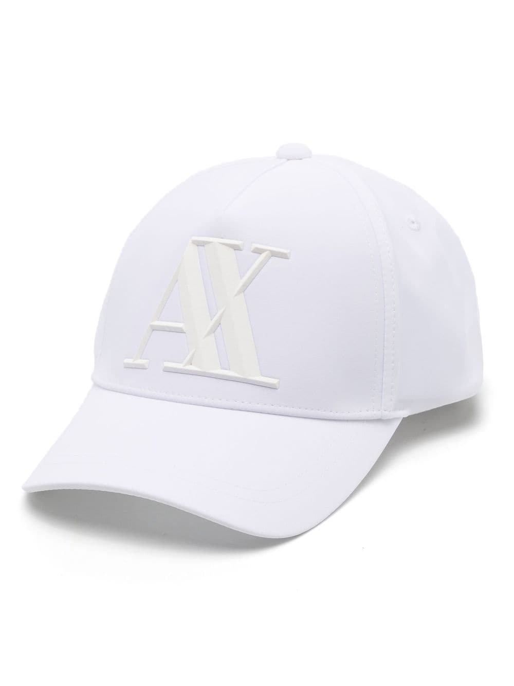 Armani Exchange Baseballkappe mit Monogramm-Schild - Weiß von Armani Exchange