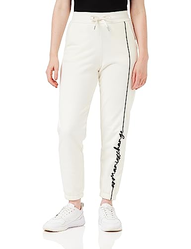 Armani Exchange Bright Up P70 Women's French Terry Logo Signature on Side Leg Sweatpants White medium von Armani Exchange