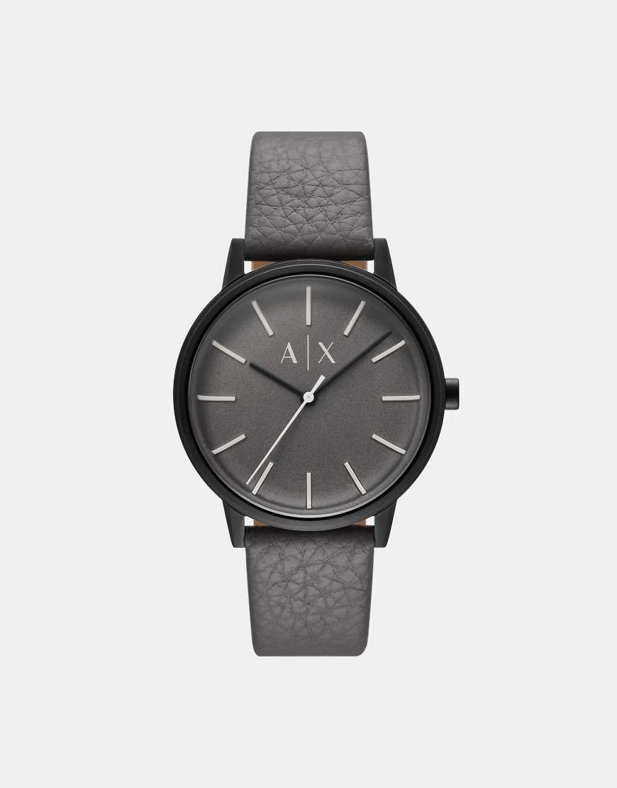 Armani Exchange - Cayde - Herren-Quarzuhr aus grauem Edelstahl mit 3 Zeigern von Armani Exchange