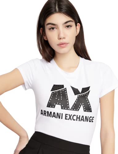 Armani Exchange Damen 8nyt86 T-Shirt, Weiß, L von Emporio Armani