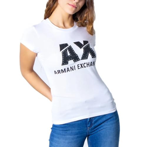 Armani Exchange Damen 8nyt86 T-Shirt, Weiß, M von Armani Exchange