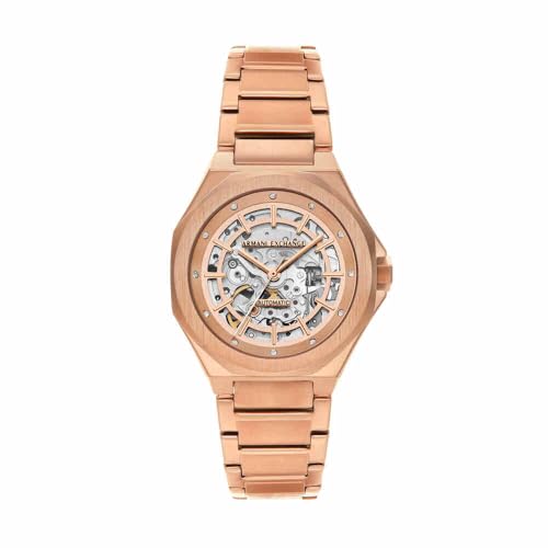 ARMANI EXCHANGE Damen Analog Automatik Uhr mit Edelstahl Armband AX4619 von Armani Exchange