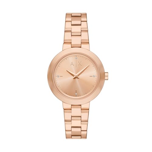 Armani Exchange Damen Analog Quarz Uhr mit Edelstahl Armband AX5177 von Armani Exchange