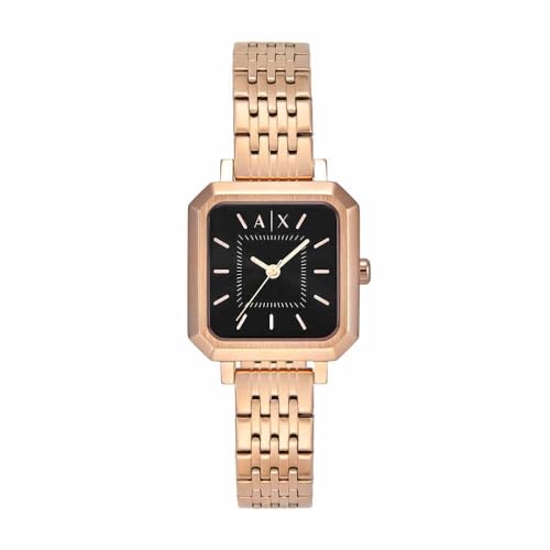 Armani Exchange Watch for Women, Quarz Dreizeigeruhrwerk und 27 mm Gehäusegröße mit Edelstahlarmband von Armani Exchange