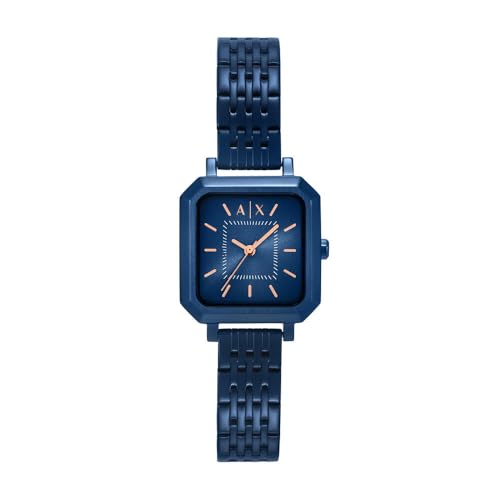 Armani Exchange Watch for Women, Quarz Dreizeigeruhrwerk und 27 mm Gehäusegröße mit Edelstahlarmband von Armani Exchange