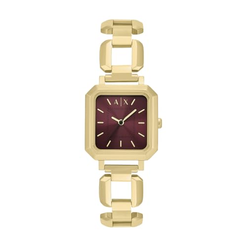 Armani Exchange Watch for Women, Quarz Dreizeigeruhrwerk und 27 mm Gehäusegröße mit Edelstahlarmband von Armani Exchange