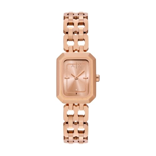 Armani Exchange Watch for Women, Quarz Zweizeigerwerk und 27 mm Gehäusegröße mit Edelstahlarmband von Armani Exchange