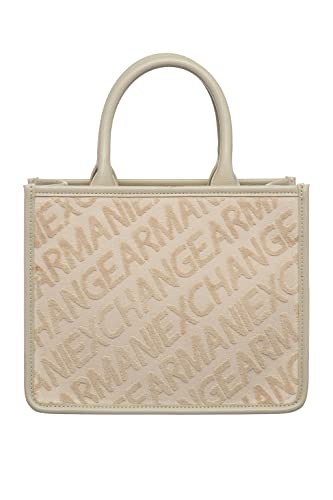 Armani Exchange Damen Bag, Logo Pattern Tote, Dune, Einheitsgröße EU von Armani Exchange