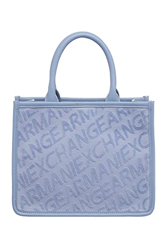 Armani Exchange Damen Bag, Logo Pattern Tote, Shadow, Einheitsgröße EU von Armani Exchange