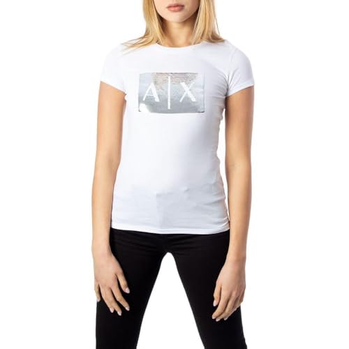 Armani Exchange Damen Basic T-shirt With Logo On Bust T-Shirt, Weiß, XXL Armani Exchange Damen Basic T-shirt With Logo On Bust T-Shirt, Weiß, XXL von Armani Exchange