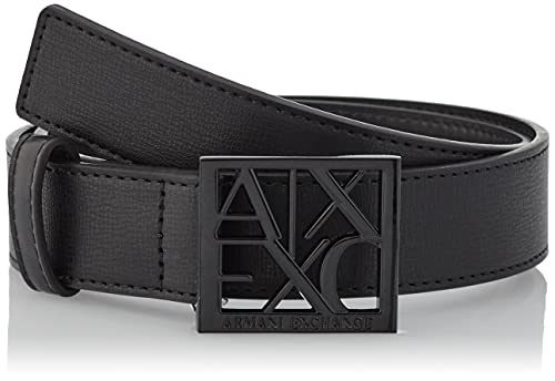 Armani Exchange Damen Black Susi Medium Belt, Schwarz, 95 von Armani Exchange