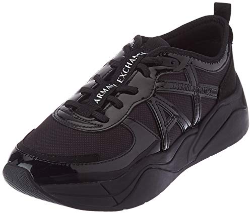 Armani Exchange Damen Chunky Sneaker, Schwarz, 35 EU von Emporio Armani