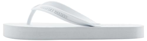 Armani Exchange Damen Cooper, Essential, Printed Logo Flip-Flop, Op. White+ Black, 37 EU von Armani Exchange