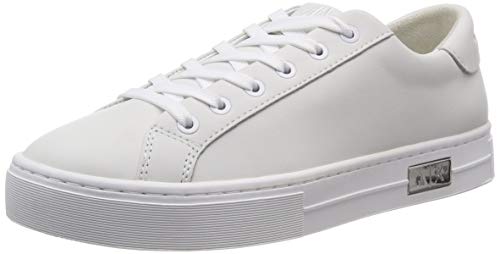 Armani Exchange Damen Cow Leather Lace Up Sneaker, Weiß, 39 EU Armani Exchange Damen Cow Leather Lace Up Sneaker, Weiß, 39 EU von Armani Exchange