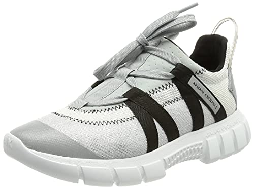 Armani Exchange Damen Harlem New Extra Light Running Sneaker, Op White Grey Black, 41 EU von Emporio Armani