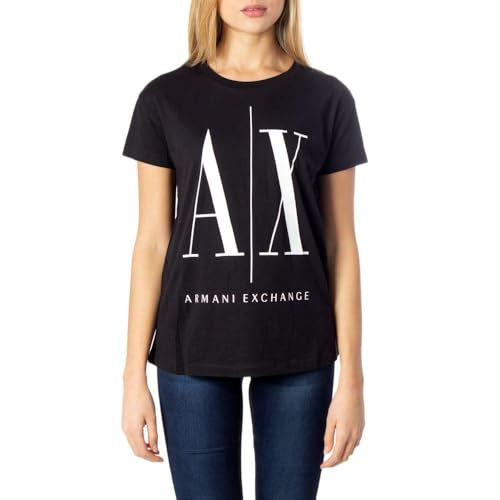 Armani Exchange Damen Icon Project T T-Shirt, Schwarz, XS von Armani Exchange