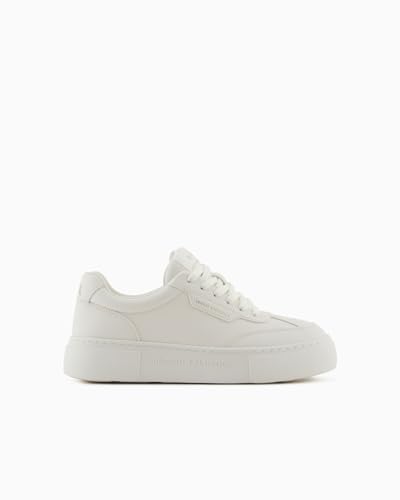 Armani Exchange Damen Kurt, Low Cut, Platform Sole Sneaker, Off White, 38.5 EU Armani Exchange Damen Kurt, Low Cut, Platform Sole Sneaker, Off White, 38.5 EU von Armani Exchange