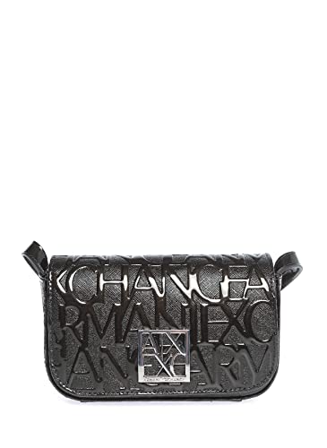 Armani Exchange Damen Liz SMALL CROSSBODY, Schwarz, Einheitsgröße EU von Armani Exchange