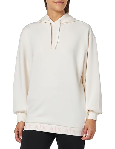 Armani Exchange Damen Long Scuba Logo Hoodie Sweatshirt, Iso, S EU von Armani Exchange