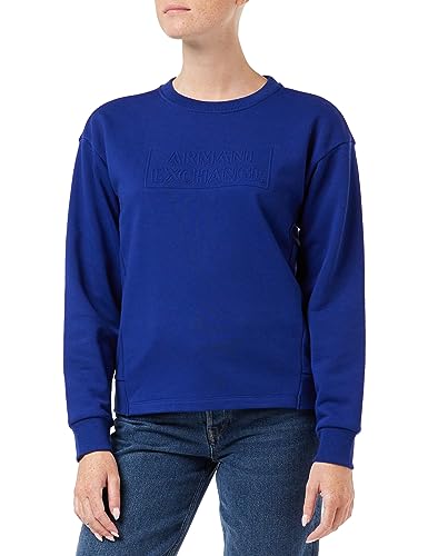 Armani Exchange Damen Long Sleeves, Comfy Fit, Tone On Logo Sweatshirt, Blau, M EU von Armani Exchange