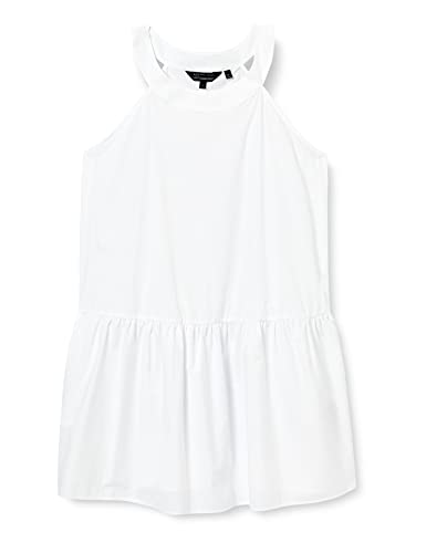 Armani Exchange Damen Nachhaltig, Rundhalsausschnitt. Dress, White, 8 von Armani Exchange