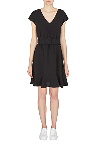 Armani Exchange Damen Nachhaltig, V-Ausschnitt. Dress, Black, 10 von Armani Exchange