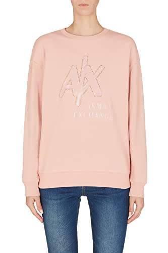 Armani Exchange Damen Nachhaltig, genopptes Logo, Bequeme Passform. Sweatshirt, Lady, S von Armani Exchange