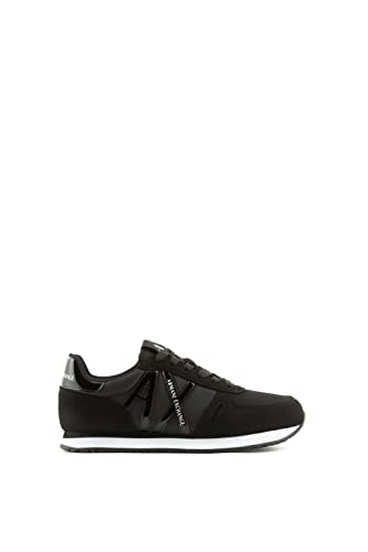 Armani Exchange Damen Rio Side Logo Sneaker, Black, 35 EU von Armani Exchange