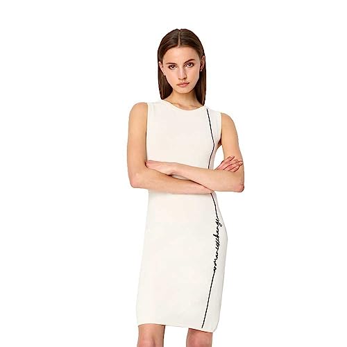 Armani Exchange Damen Signature Logo Sleeveless Knit Mini Dress, Iso, L EU von Armani Exchange