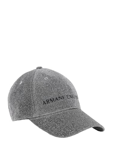 Armani Exchange Damen Sparkly Baseball Cap Baseballkappe, Silber, Einheitsgröße von Armani Exchange