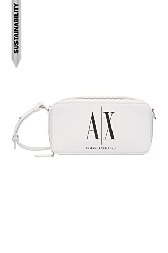 Armani Exchange Damen Sustainable, Crossbody Camera Case, Weiß, Einheitsgröße EU von Armani Exchange