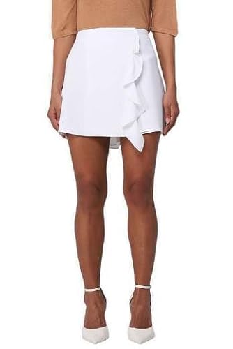 Armani Exchange Damen Sustainable, Key Look Skirt, Optic. White, L EU von Armani Exchange